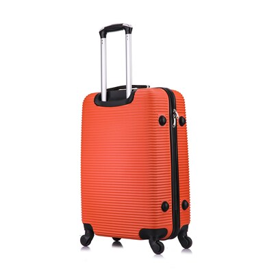 InUSA Royal 2-Piece Hardside Spinner Luggage Set, TSA Checkpoint Friendly, Orange (IUROY0SM-ORG)