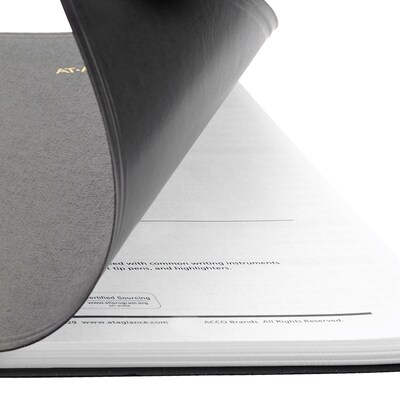 2027 AT-A-GLANCE 3.5" x 6" Monthly Planner, Faux Leather Cover, Black (70-024-05-27)
