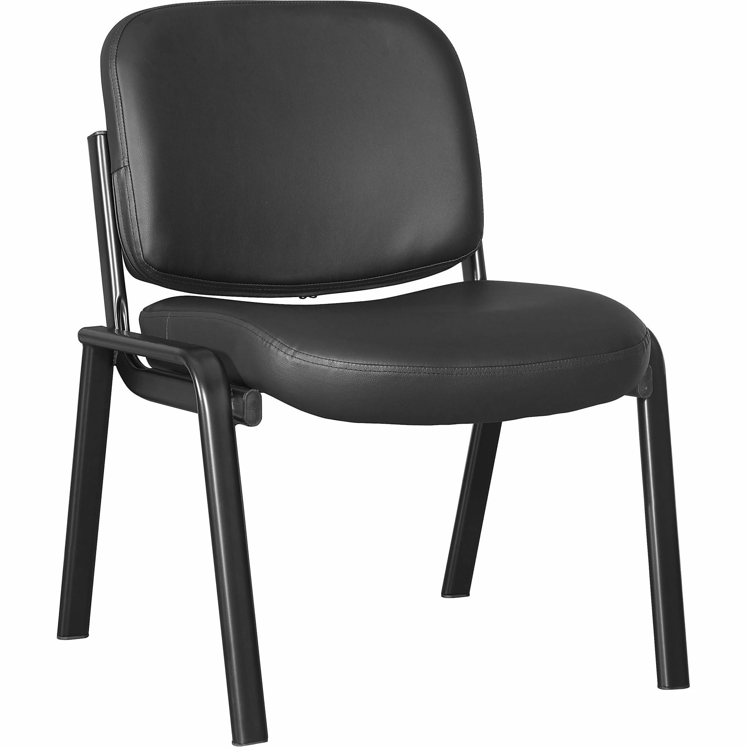 Lorell Deluxe Leather 4-Leg Guest Chair (LLR84595)