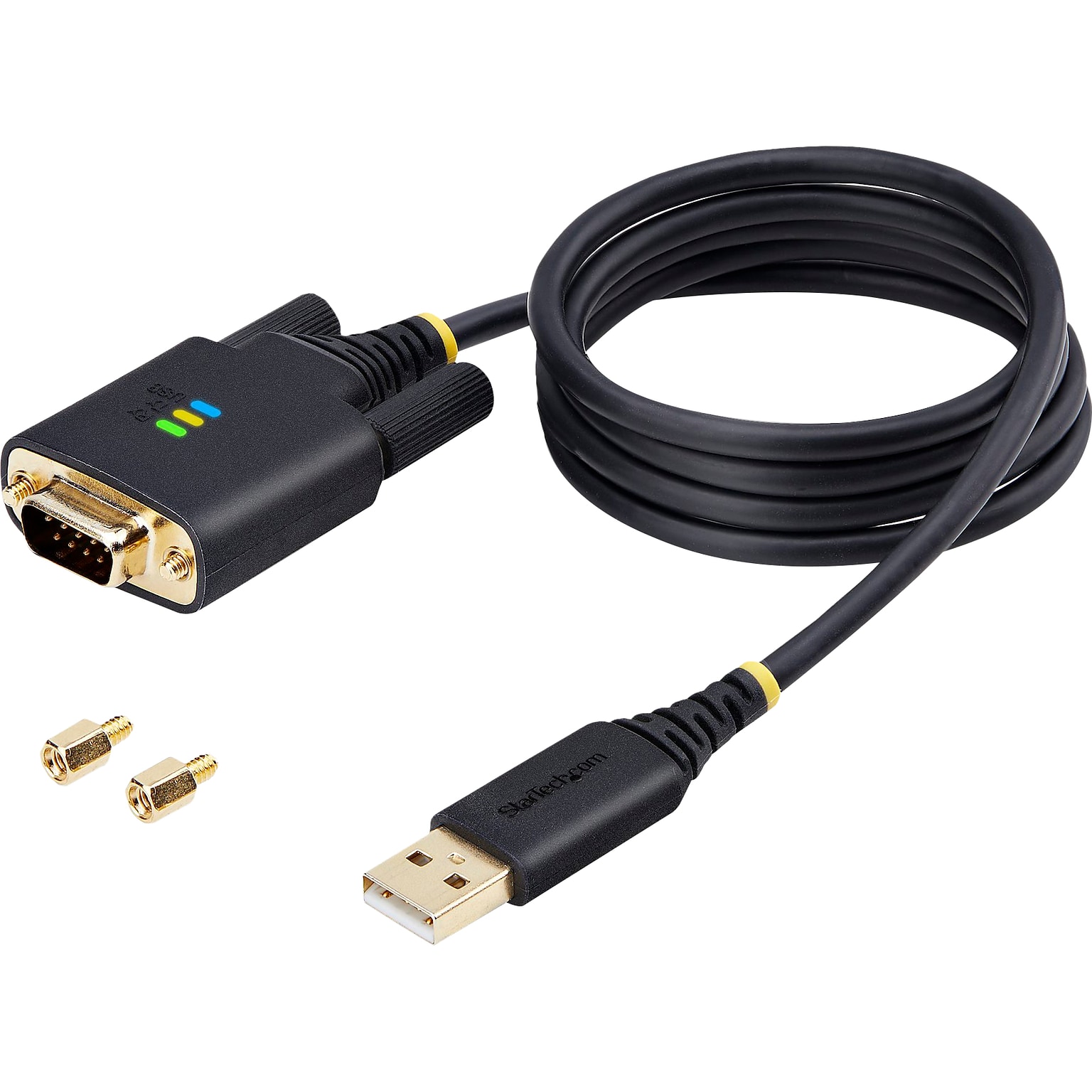 StarTech USB Type A to DB9 RS232 Adapter Cable, Male to Female, Black (1P3FFCB-USB-SERIAL)
