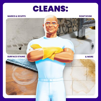 Mr. Clean PRO Commercial Magic Eraser Basic Multi-Purpose Cleaning Pads, White, 6 Pads/Box, 6 Boxes/Carton (79009)