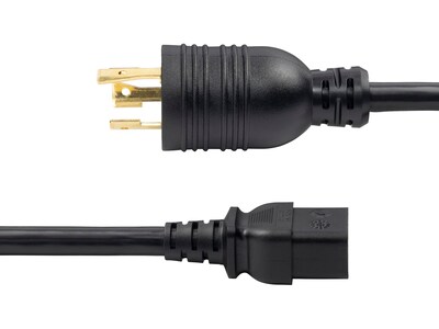 StarTech 6' Twist-Lock NEMA L6-20P to C19 Power Cable, male to Female, Black (ZA16-2600-POWER-CORD)