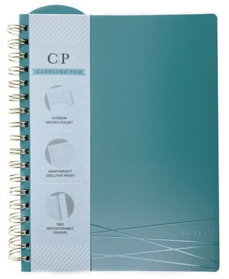 Carolina Pad Professional Notebook, 7.88 x 9.94, Narrow Ruled, 100 Sheets, Color chosen at random (13054)