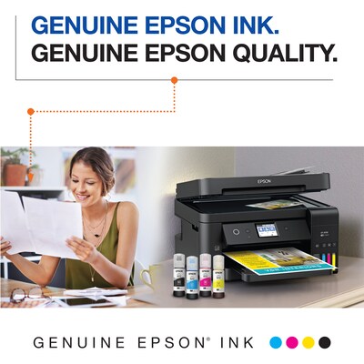 Epson T522 Cyan/Magenta/Yellow Standard Yield Ink Bottle, 3/Pack (T522520-S)