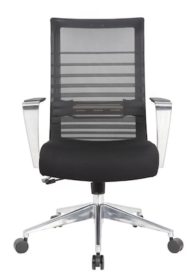 Boss Office Products Ergonomic Mesh Swivel Task Chair, Black (B6566AL-BK)