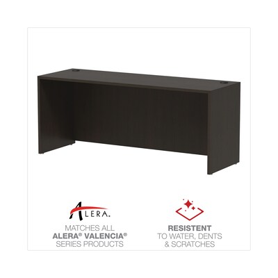 Alera Valencia Series Credenza Shell, 70 7/8w X 23 5/8d X 29 12h, Espresso