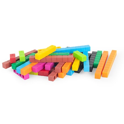 Miniland Math Rods Set, Multicolored, 40/Set (MLE95165)