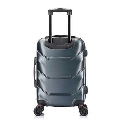 DUKAP Zonix 20 Hardside Carry-On Suitcase, 4-Wheeled Spinner, TSA Checkpoint Friendly, Green (DKZON00S-GRE)