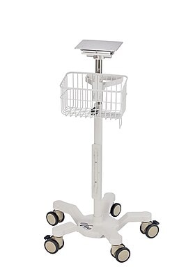 Viva Comfort Edan Elite V-Series Monitor Universal Vital Sign Mobile Stand with Mounting Plate, White (ADIME912-C-MP-07-MK)