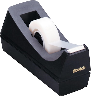 Scotch Desktop Tape Dispenser, Black (MMMC38BK)