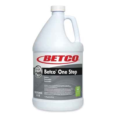 Betco One Step Floor Restorer, Lemon Scent, 1 Gal. Bottle, 4/Carton (BET6180400)