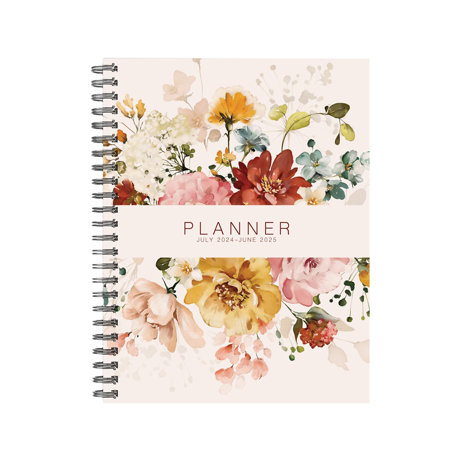 2024-2025 Willow Creek Vintage Floral 8.5 x 11 Academic Weekly & Monthly Planner, Paper Cover, Multicolor (47613)
