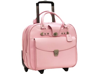 McKlein DENALI 15 Leather Laptop Bag, Pink (99709)