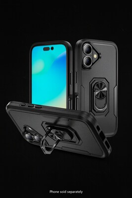 SaharaCase Raider Series Heavy Duty Phone Case for iPhone 17, Shock Absorbing, Black (CP00910)