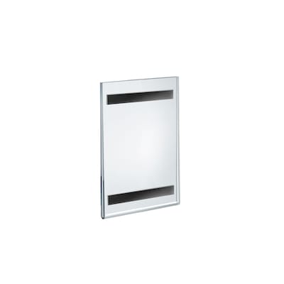 Azar 5.5" x 8.5" Magnetic Sign Holder, Vertical, Wall Mounted, Clear, Acrylic, 10/Pack (129924)