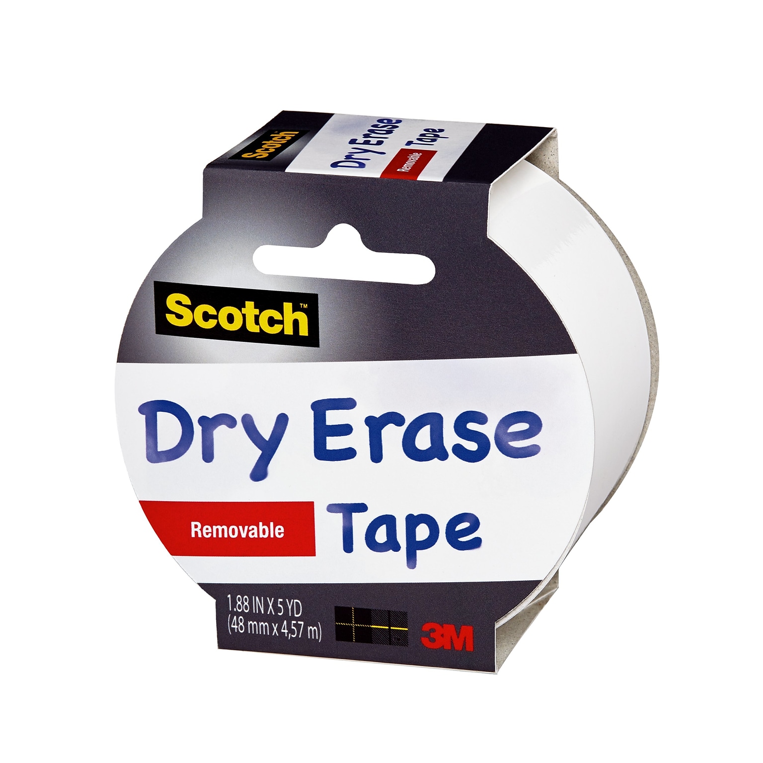 Scotch™ Dry EraseTape, 1.88 x 5 yds. (1905R-DE-WHT)