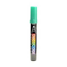Marvy Uchida Decocolor Acrylic Paint Markers Metallic Green Chisel Tip [Pack Of 6]