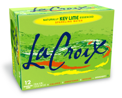 LaCroix Key Lime Sparkling Water, 12 Oz., 24 Cans/Carton (NAV40108)
