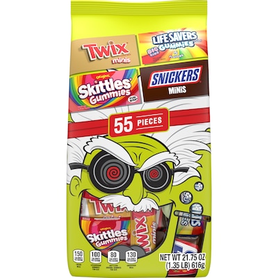 Mars Chocolate & Gummies Variety Mix Stand-up Pouch, 55 pieces (MMM60094)