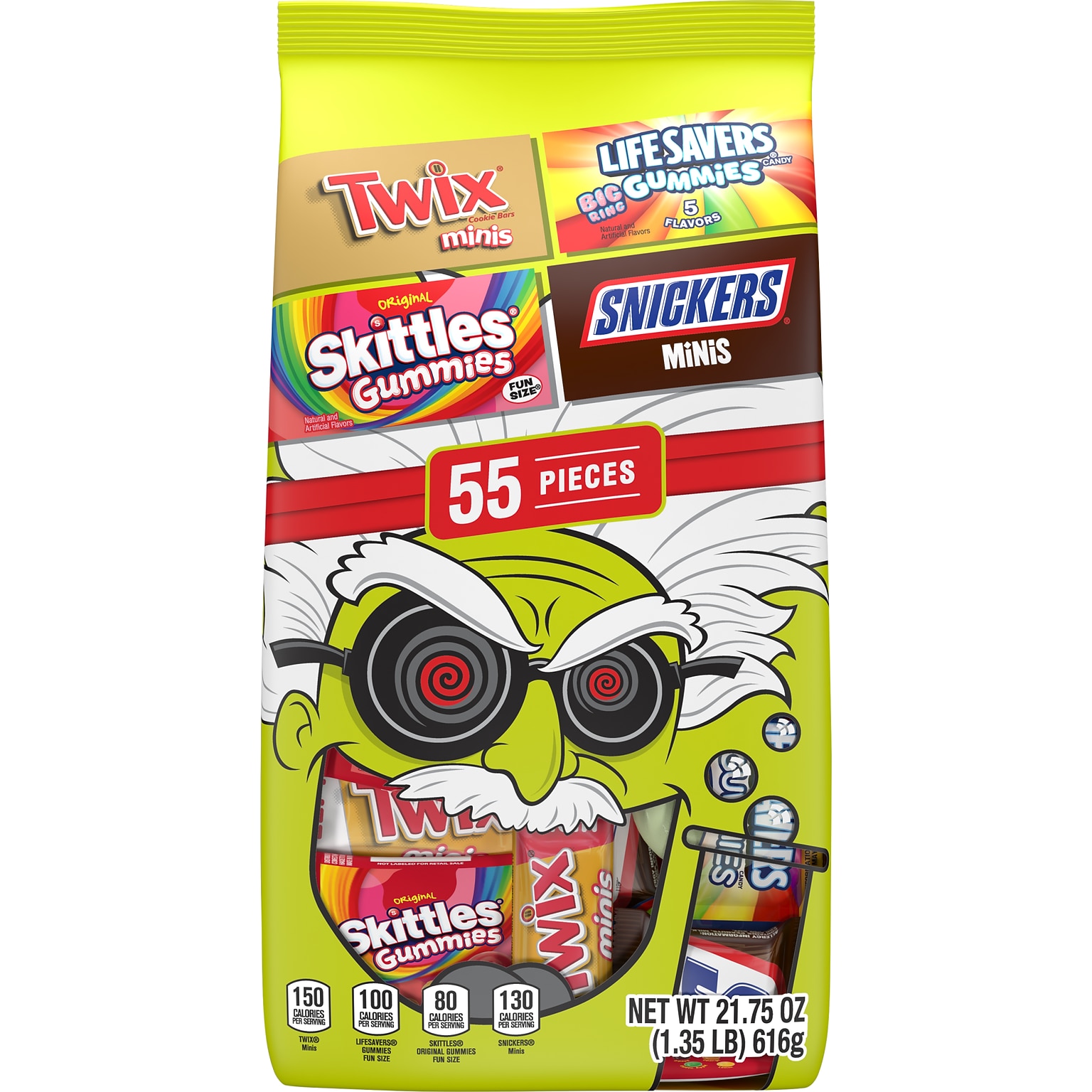 Mars Chocolate & Gummies Variety Mix Stand-up Pouch, 55 pieces (MMM60094)
