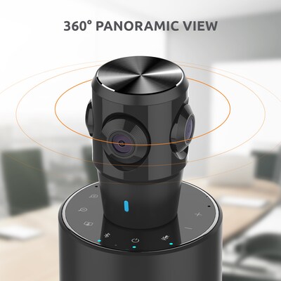 Toucan Video Conference System 360:  360 Degree Panoramic Camera, Conference Speaker, Black (TCSS360