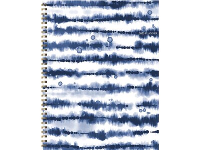 2023 TF Publishing Navy Frequency 9 x 11 Weekly & Monthly Planner, Blue/White (LWM-23-9728)