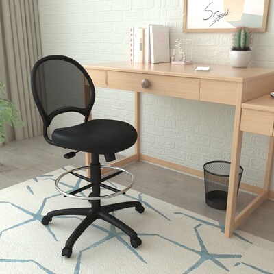 Boss® Mesh Drafting Stool; Black