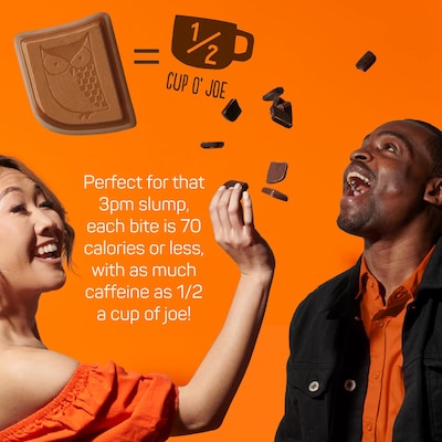 Awake Caffeinated Peanut Butter Milk Chocolate Bites, 0.58 oz., 50 Bites/Box (00460U)