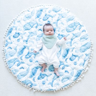 Baby Crane Muslin Bib, River,3/Set (BC-140BS-2)