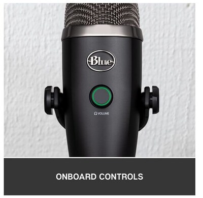 Blue Yeti Nano Multi-Pattern USB Condenser Microphone, Blackout (988-000400)