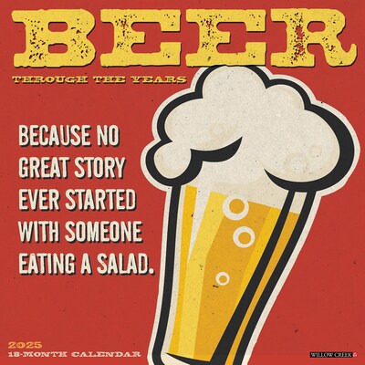 2025 Willow Creek Beer - Through the Years 12 x 12 Monthly Wall Calendar (41680)