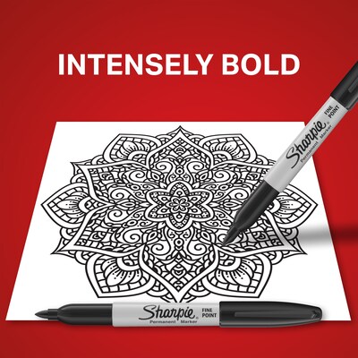 Sharpie Permanent Marker, Fine Tip, Black (30051)
