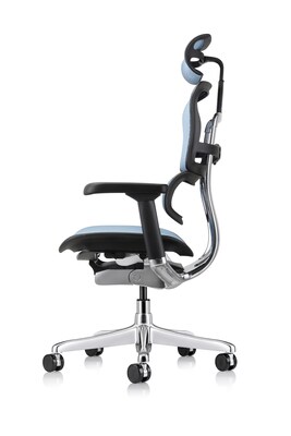 Eurotech Ergohuman Gen2 High Back Mesh Office Chair w/ Headrest, Blue (ME7ERG-GEN2-BLU)