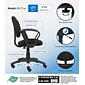 Boss Perfect Posture Deluxe Office Task Chair with Loop Arms, Black (B317-BK)