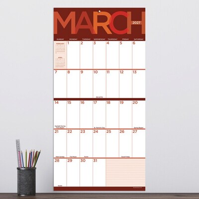 2027 TF Publishing Big Print 12" x 12" Monthly Wall Calendar, Multicolored (27-1104)