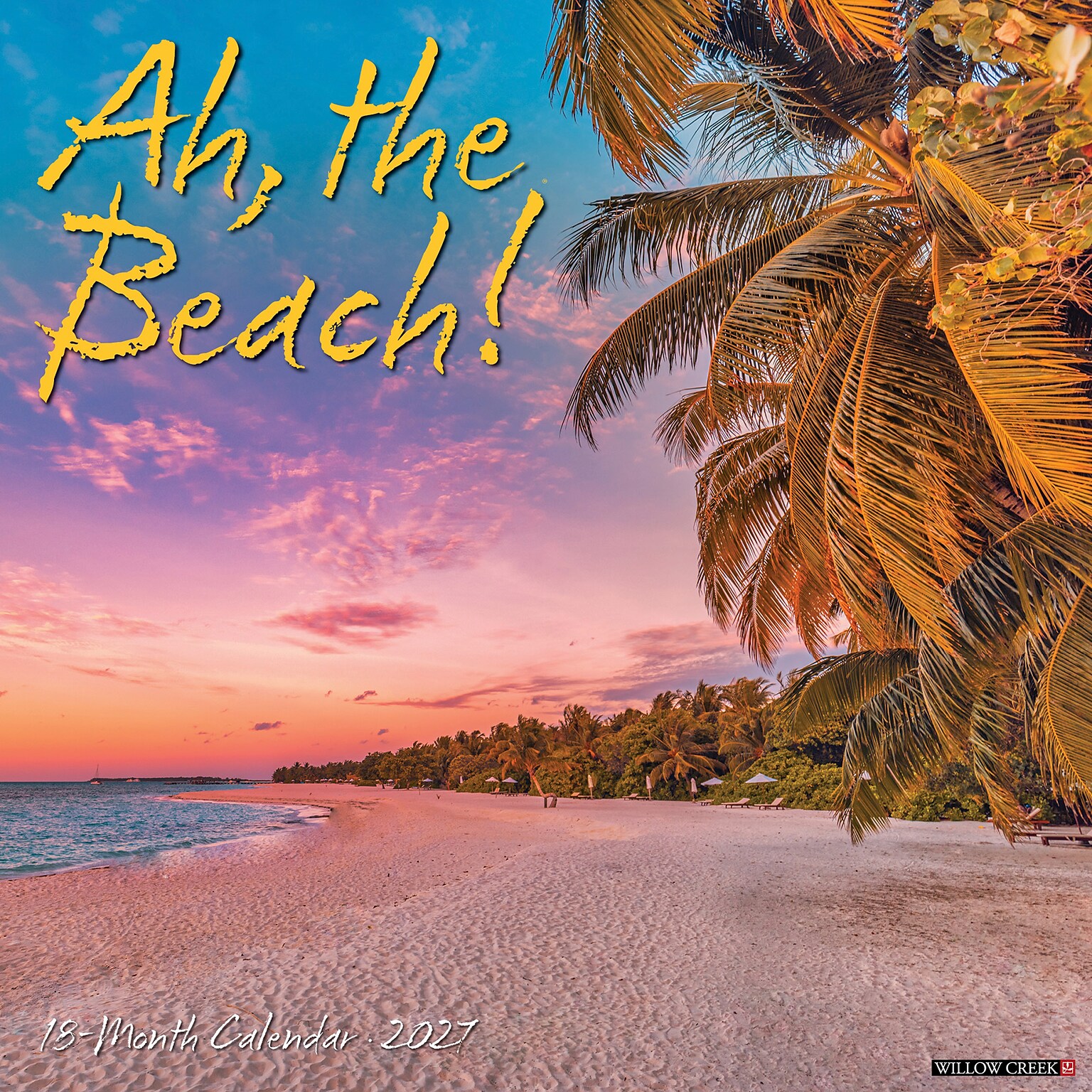 2027 Willow Creek Ah The Beach! 7 x 7 Monthly Wall Calendar, Assorted Colors (63866)
