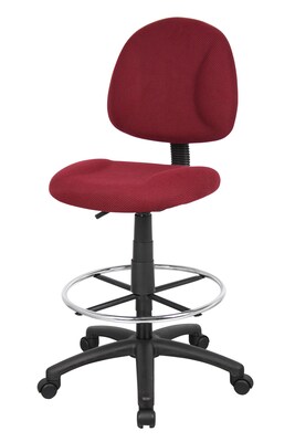 Boss® Drafting Stool w/ Footring; Burgundy