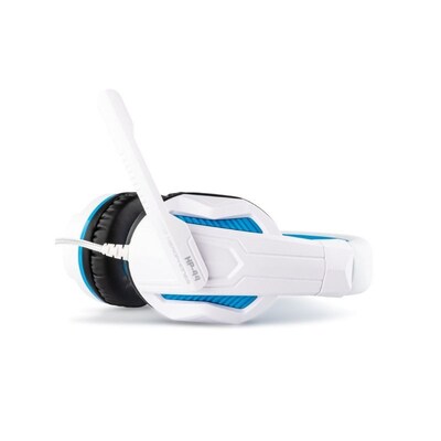 Lexip Steelplay 35mm Stereo Headphones, White/Blue (JVAPS500007)