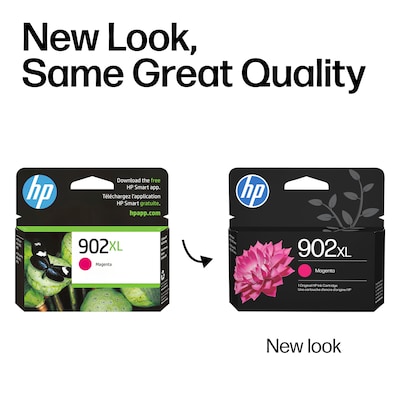 HP 902XL Magenta High Yield Ink Cartridge, Prints Up to 750 Pages (T6M06AN#140)