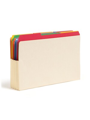 Smead Recycled Reinforced File Pocket, 3 Expansion, Legal Size, Manila, 10/Box (76164)