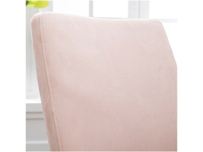 Thomasville Furniture Jolie Ergonomic Fabric Swivel Desk Chair, Blush (60068-BLSH)