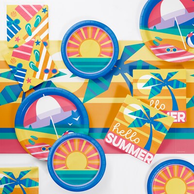Say Hooray! Summer Sun Disposable Party Tableware Set, 49/Pack (DTC9635E2A)