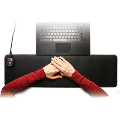 Victor Technology Heetz Heated Foam Non-Skid Desk Pad, Black  (HTZ230)