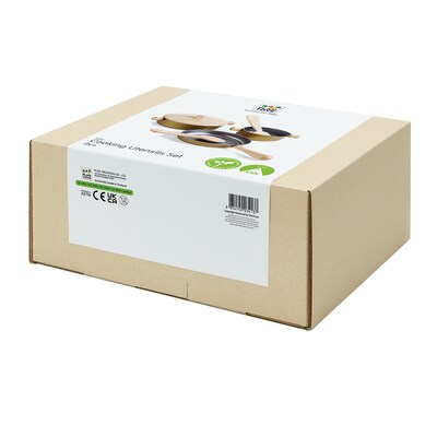 PlanToys Cooking Utensils Set, Natural (PTS3413)