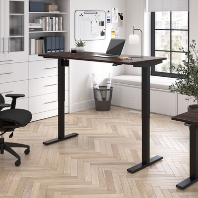 Bush Business Furniture Move 40 Series 60W Electric Height Adjustable Standing Desk, Black Walnut/B