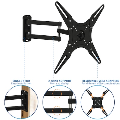 Mount-It! Full-Motion TV Wall Mount for 24" to 55" Flat Screens (MI-2065L)