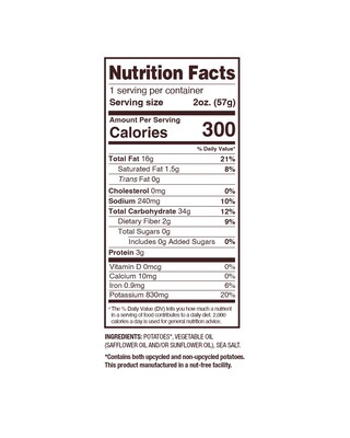 Uglies Gluten-Free Sea Salt Kettle Potato Chips, 2 oz., 24 Bags/Carton (26102)