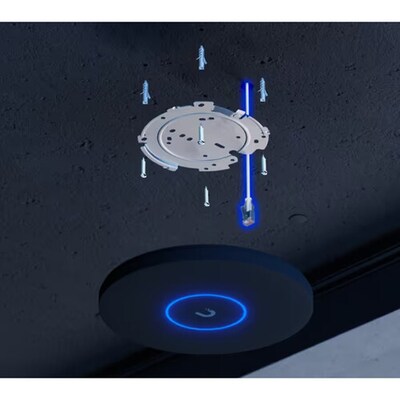 Ubiquiti U7 Pro XGS WiFi 7 Access Point, Ceiling Mounted (U7-PRO-XGS-B-US)