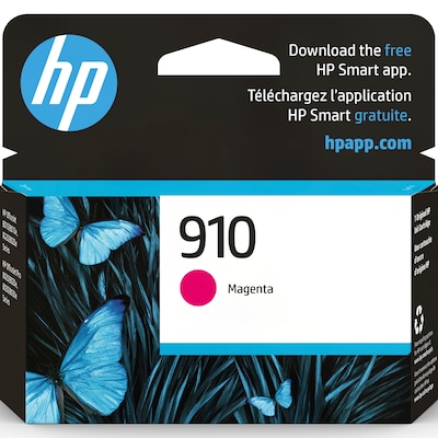 HP 910 Magenta Standard Yield Ink Cartridge (3YL59AN#140), print up to 315 pages