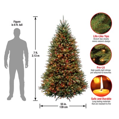 National Tree Company Dunhill Fir Artificial Christmas Trees (DUH-70RLO)